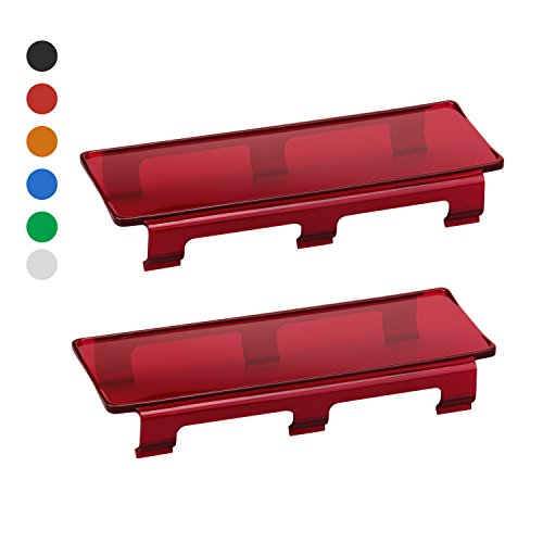 LED Light Bar Cover,Offroad Town 2Pcs 8 inch Red Protective Polycarbonate Led Light Cover Kits For Trucks Jeep ATV