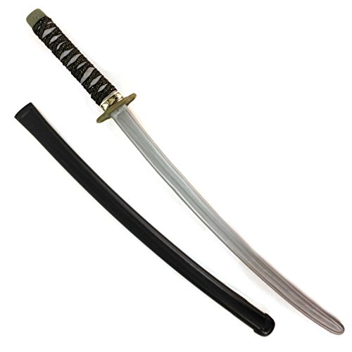 Veil Entertainment Samurai Katana Sword With Sheath, Grey Black, 30"