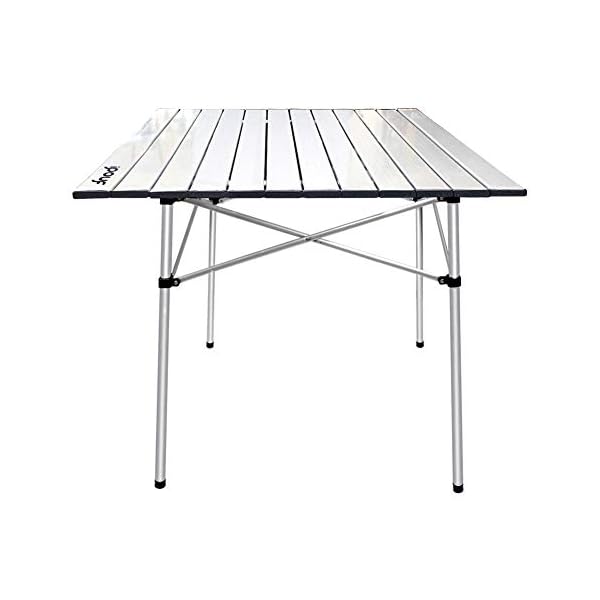 IPOUF Camping Table Folding Lightweight Aluminum Compact Table with