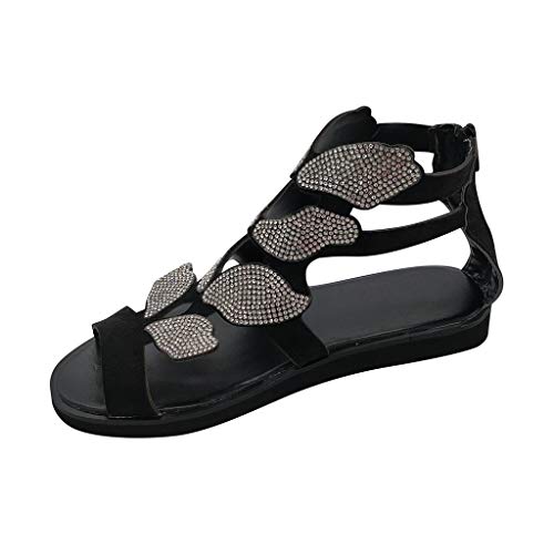 Flat-Beach-Sandals-Shoes-for-Womens-Ladies-Fashion-Casual-Crystal-Wing-Open-Toe-Cutout-Rhinestone-Ankle-Sandals-Shoes-Amiley