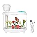 TBTeek USB Fish Tank Humidifier Ultrasonic Whisper-Quiet Operation Cool Mist Humidifier with 7 Night Lights and 8 Hours Shut-Off Auto for Bedroom Babyroom Home Office Kids Baby