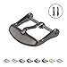 Archer Watch Straps - Stainless Steel Watch Strap Buckles (Brushed Gunmetal, 20mm)