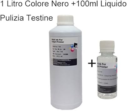 Recharge D Encre Noire Universelle Pour Imprimante 1 Litre Amazon Fr High Tech