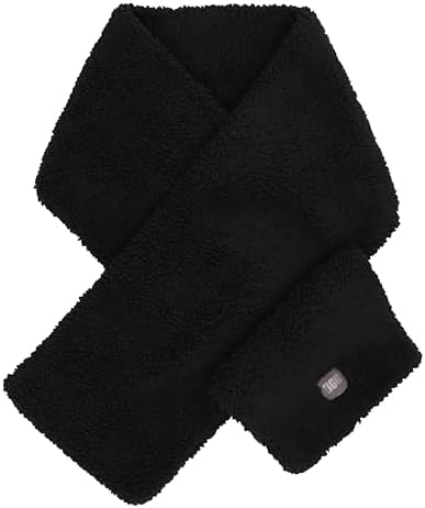 UGG Men's Waffle Scarf Black One Size at Amazon Men's Clothing store