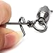 Dr.Fish Ball Bearing Swivels with Snap, Snap Swivels Fishing Tackle Stainless Saltwater & Freshwater Coast Lock Fishing Clips Terminal Tackle Line Lure Leader Connector Accesories