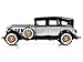 1931 Peerless Master 8 Sedan Black and Silver Limited Edition to 1,500 Pieces Worldwide 1/18 Diecast Model Car by Autoworld AW252