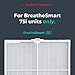 Alen Filter Replacement for BreatheSmart 75i: Antimicrobial True HEPA Air Filter for Dust, Dander, Mold, Allergies, Heavy Household Odors, Diaper Bin Odors