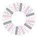 Viviland Baby Washcloths, 24Pack Baby Towels for Newborn, Baby Girl Wash Cloths, and Infant Bath Face Washcloths Soft Absorbent, Gentle on Sensitive Skin Body, 9x9 Pink Elephant