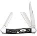 Case WR XX Pocket Knife Rough Black Jigged Synthetic Medium Stockman Item #18222 - (6318 SS) - Length Closed: 3 5/8 Inches