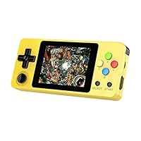 Basde LDK Game Handheld Gaming Console, Retro Portable Gaming System Handheld Game Console Kids Adults Screen by 2.6 Thumbs Mini Palm Nostalgia Console Children of Family TV Video (Yellow)
