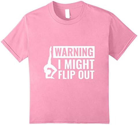 Kids Gymnastics Shirt, Tumble Gymnastics Cheerleading T-Shirt 8 Pink