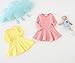 EGELEXY Baby Girls' Long Sleeve Cotton Ruffle Top Dress 18-24Months Grey Size 18-24Months (Grey)