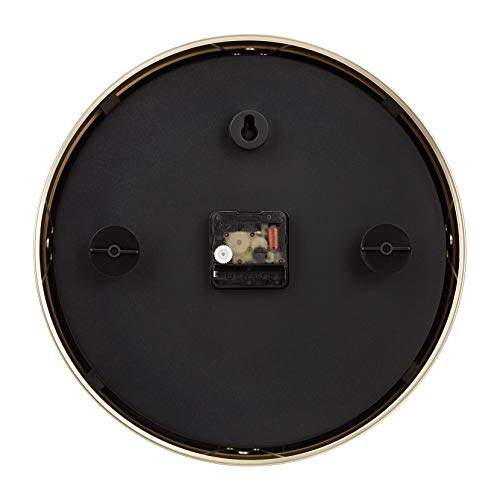 Amazon Basics 12" Dash Wall Clock Brass The Home Kitchen Store