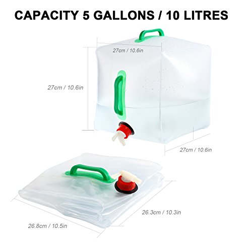 RISEPRO Water Carrier Bag, 5 Gallon/20L Portable PVC Water Carrier Bag