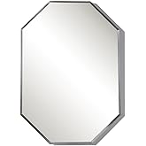 Uttermost Stuartson Brushed Nickel 20" x 30" Octagon Mirror
