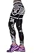 COCOLEGGINGS Ladies 3D Digital Print Football Leggings Grey Free Size