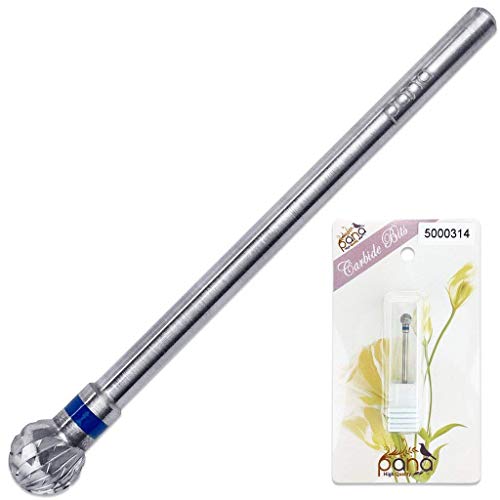 Pana Cuticle Clean Nail Drill Carbide Bits for Professional, Nail Salon, Nail Trimmer, Under Nail Cleaner, Manicure Tools (Ball Head (big))