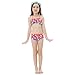 GALLDEALS 3PCS Girls' Swimsuit Mermaid Tail For Swimming Princess Bikini Set Swimsuit Bathingsuit