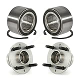 Front Rear Wheel Bearing And Hub Assembly Kit For