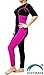 SISYAMA Sauna Sweat Workout Exercise Fitness Weight Loss Hot Slimming Suit Men Women (Pink-Long, 2XL)