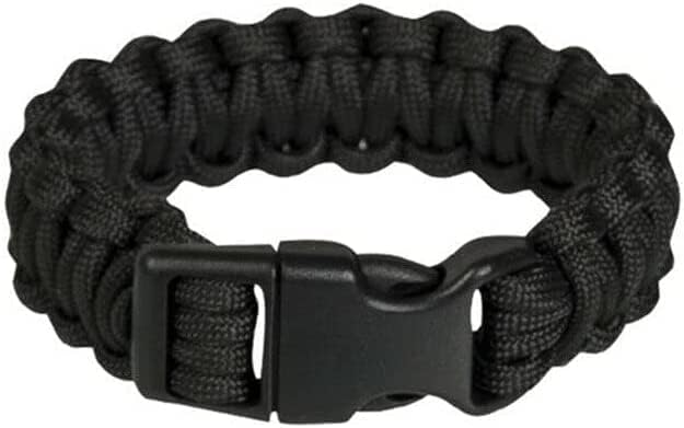 Paracord Survival Bracelet Olive Black Khaki Coyote Tan Depending on Selection Outdoor Approx. 2.20 cm Wide 18 cm 20.5 cm or 23 cm Long Emergency Rope Cord
