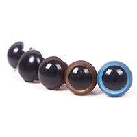 WXLAA 5 Pairs 18mm Eyes For Teddy Bear Craft Plastic Eyeballs Stuffed Animal Dolls Toys Safety Plastic Snap