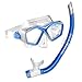 U.S. Divers Icon Mask + Airent Snorkel Set (Electric Blue). Easily Adjustable Snorkeling Set for Adults (One Size Fits Most) primary