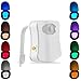 Toilet LED Color Changing Light, [Pack of 2] Water-Resistant Smart Motion Activated Toilet LED Night Light Washroom Restroom Toilet Light with Motion Sensor Auto ON/OFF and 8 Changing Colors