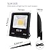 GLW 50W LED Flood Light 12v-60v Landscape Lights Outdoor Waterprrof IP65 Warm White Outdoor Spotlight with Spike Stand
