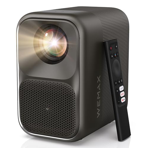 WEMAX Official Google TV and Netflix Smart Video Projector, 500 ISO Lumens, 1080P (4K), Autofocus and AI Correction, Sealed Anti-Dust Optics, Dolby Audio. Ideal for Home Cinema and Sports 2026
