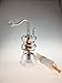 JEMQ Glass Bottle 4.84inches Twisty Tube Inside (yellow brown)