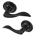 Honeywell Safes & Door Locks - Wave Lever Door Handle with Non-Locking Interior - Passage Front Door Lever is Ideal for Closets & Hallways - 6.88