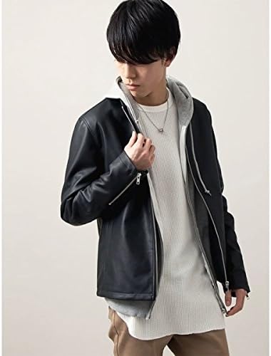 Amazon ウィゴー メンズ Wego Wego シングルライダースジャケット ブラック L コート ジャケット 通販