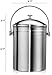 Beaumont Kitchenware Top Rated Compost Bin | High Quality Stainless Steel 304 will Never Rust | Top Quality Brushed Nickel Finish | Premium No-Odor Charcoal Filter | Extra Filter Included | 1 Gallon