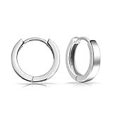 Bling Jewelry Classic 925 Sterling Silver Huggie Hoop Earrings