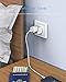 BESTEK Europe Travel Plug Adapter, Grounded Universal Type E/F Plug Adapter EU to US Adapter - Ultra Compact for Most of Europe, Asia Countries and More, 3 Pack