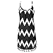 ThinIce Women's Casual Geometric Printed Sleeveless Tassel Spaghetti Strap Loose Short Dress