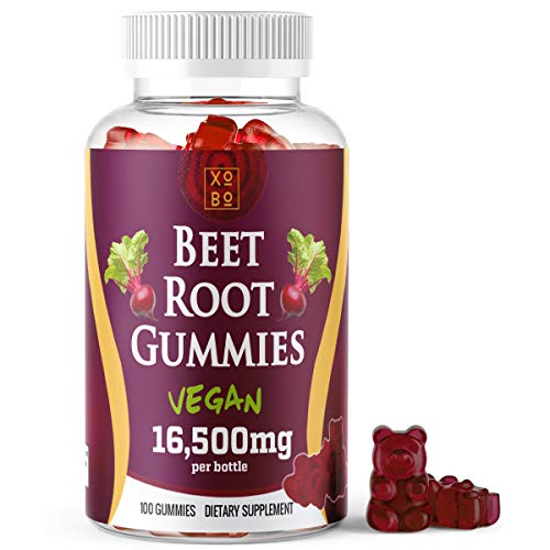 Beet Root Powder Gummies Supplement 100Gummy Soft Chews with Organic
