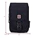 Nylon Cell Phone Shoulder Holster for iPhone 14 Pro Max Case 13 Pro Max Samsung Galaxy S22 Ultra S23 Ultra Multi-pocket Crossbody Phone Bag Purse for Men Women, Belt Loop Clip Pouch Wallet, black