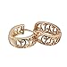 Hollow Out Flower Crystal 18k Gold Plated Earring Stud Women Jewelry + 925 Sterling Silver Earnuts Gs0453