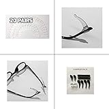 Keepons Superior Clear Prevent Eyeglass Slipping Anti Slip Anti Slide Eyewear Sunglasses Spectacle Glasses Temple Tip Sports Ear Hook Sleeve Retainer