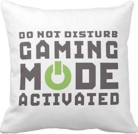 Funny Gamer Pillow Case 18 x 18 Inches for Video Games Geek Gaming Pro