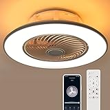 YANASO Upgraded Ceiling Fans with Lights - Enclosed