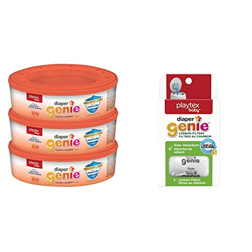 Playtex Diaper Genie Clean Laundry Scent Refill Bags, 270 count (pack