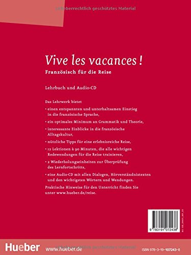 Vive Les Vacances Franzosisch Fur Den Urlaub Buch Mit Audio Cd Fur Die Reise Amazon De Krasa Daniel Jue Isabelle Bucher