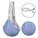 iBrowith Reversible Dog Carrier Sling Hands Free Backpack for 5-12 lbs Small Pet Travel Outdoor Riding Adjustable Shoulder Strap (Grey, Blue Stripes)