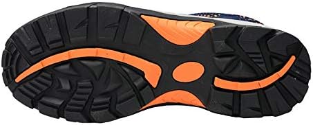 Qiusa Mens Breathable Light Safety Shoes Puncture Resistant Composite Steel Toe Shoes (Color : Blue, Size : UK 5.5)