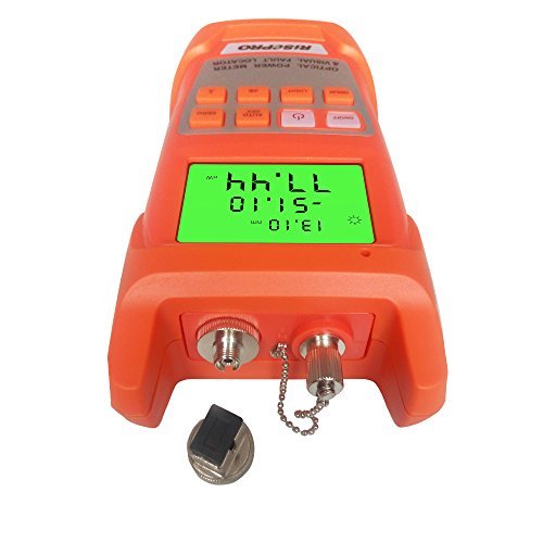 Fiber Optical Power Meter, RISEPRO -70~+10dBm 30mw Portable Optic Fiber Power Tester with Sc and Fc Connector (AUA12-O2) - Thumbnail 2