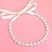 Oriamour Crystal Wedding Headband Bridal Headpiece Rhinestone Bridal Hair Accessories For Brides Flower Girl Bridesmaids Silver