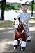 Smart Gear Pony Cycle Black Stallion Riding Toy : World's First Simulated Riding Toy for kids Age 4-9 Years Ponycycle ride-on medium